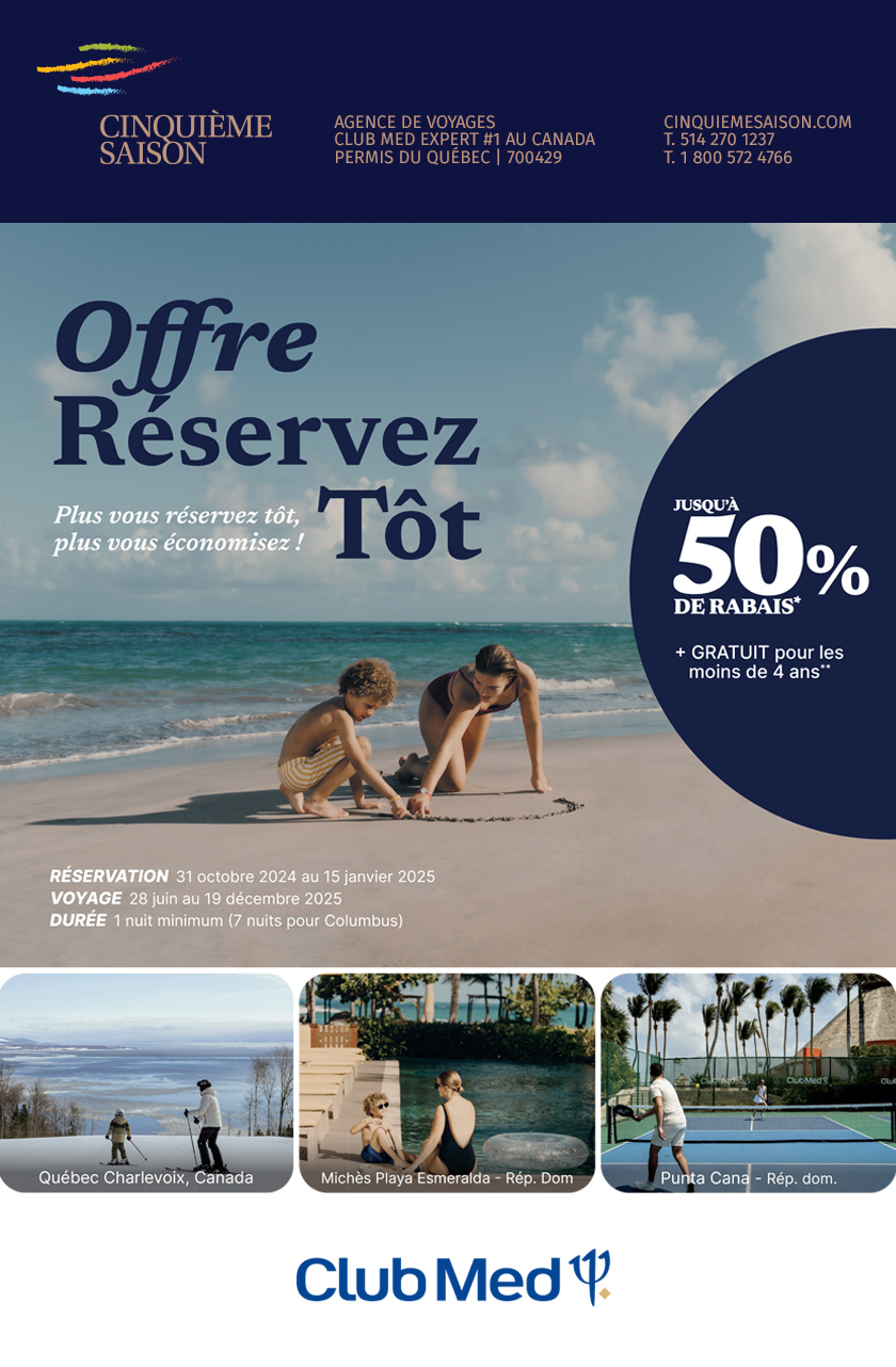 Club Med Offre réservez tôt