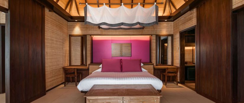 Club Med Kani, aux Maldives - Image d'une chambre dans un des bungalows de l'île.