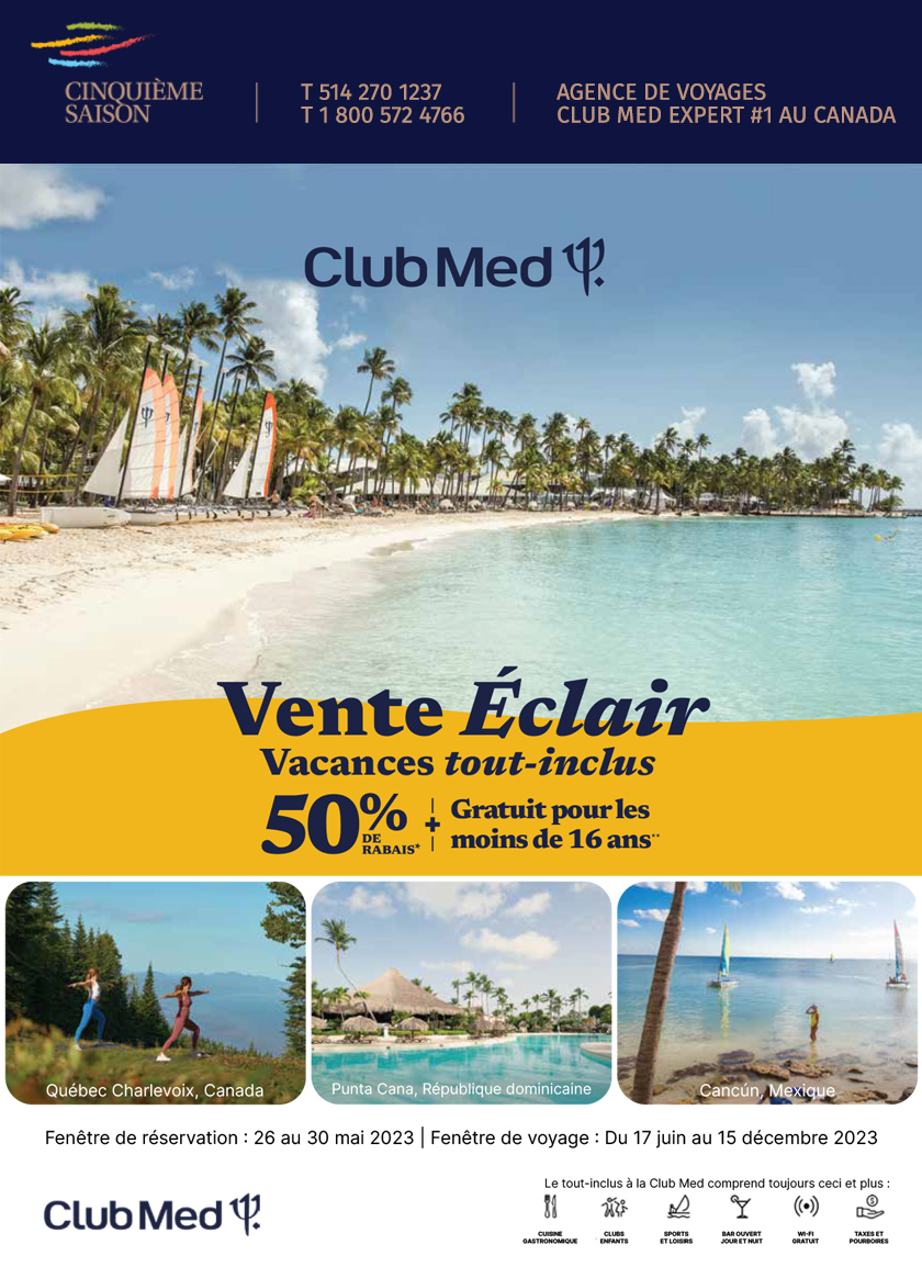 Club Med Vente Éclair